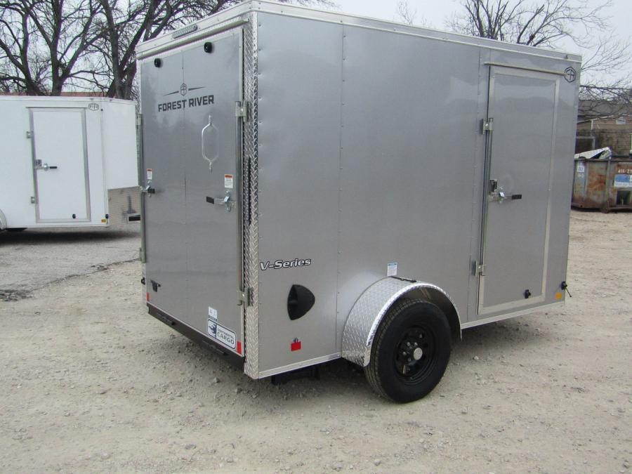 VHW6 6X10ENCLOSED RAMP DOOR SILVER Image 3