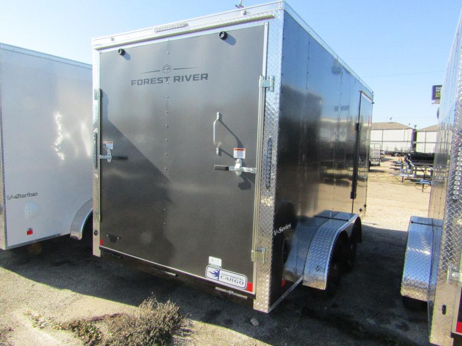 VHW7 7X14 ENCLOSED RAMP DOOR CHARCO Image 1