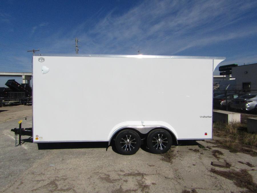 VHW7 7X16 ENCLOSED RAMP DOOR WHITE Image 1