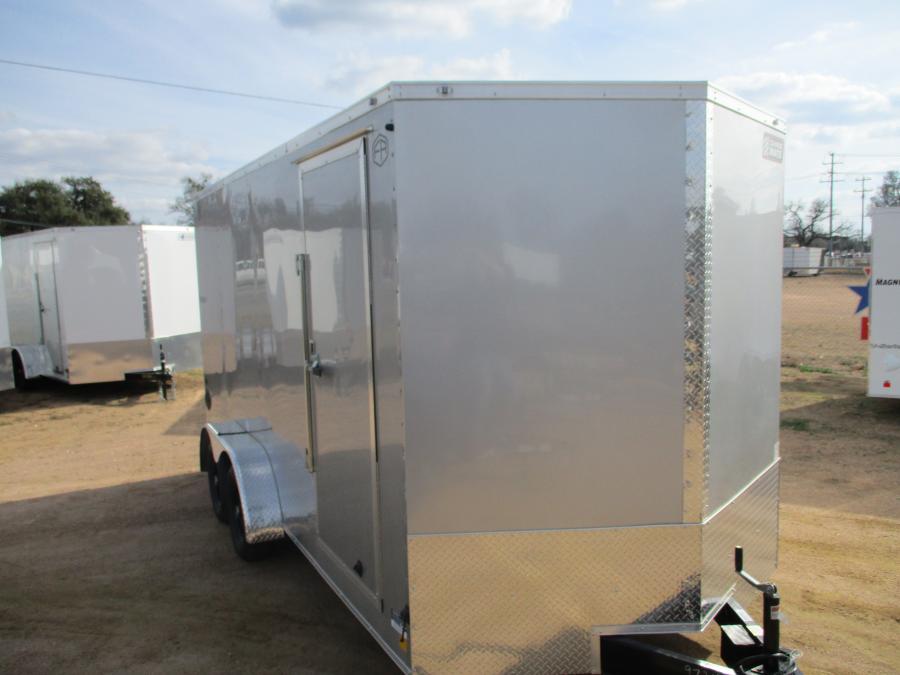 VHW7 7X16 ENCLOSED RAMP DOOR SILVER Image 0