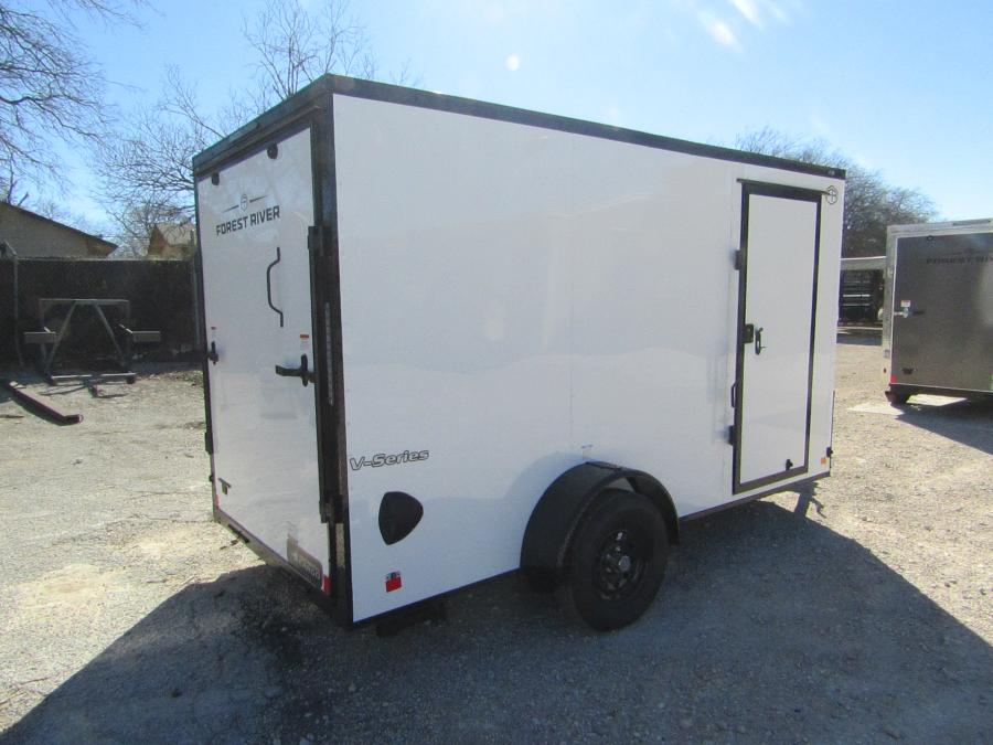 VHW6 6X12 ENCLOSED RAMP DOOR WHITE Image 0