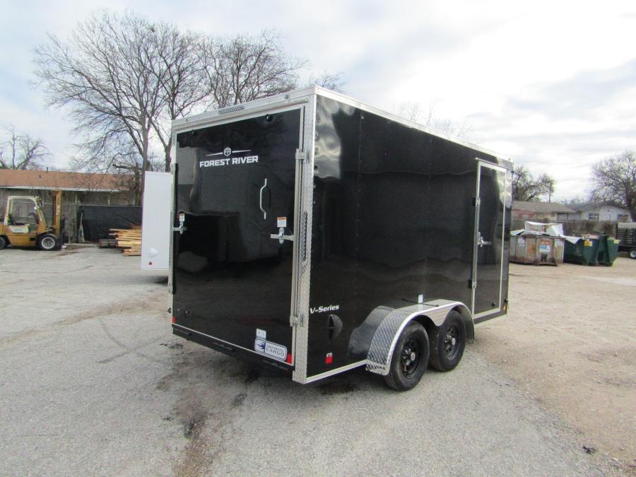 VHW7 7X14 ENCLOSED RAMP DOOR BLACK Image 1
