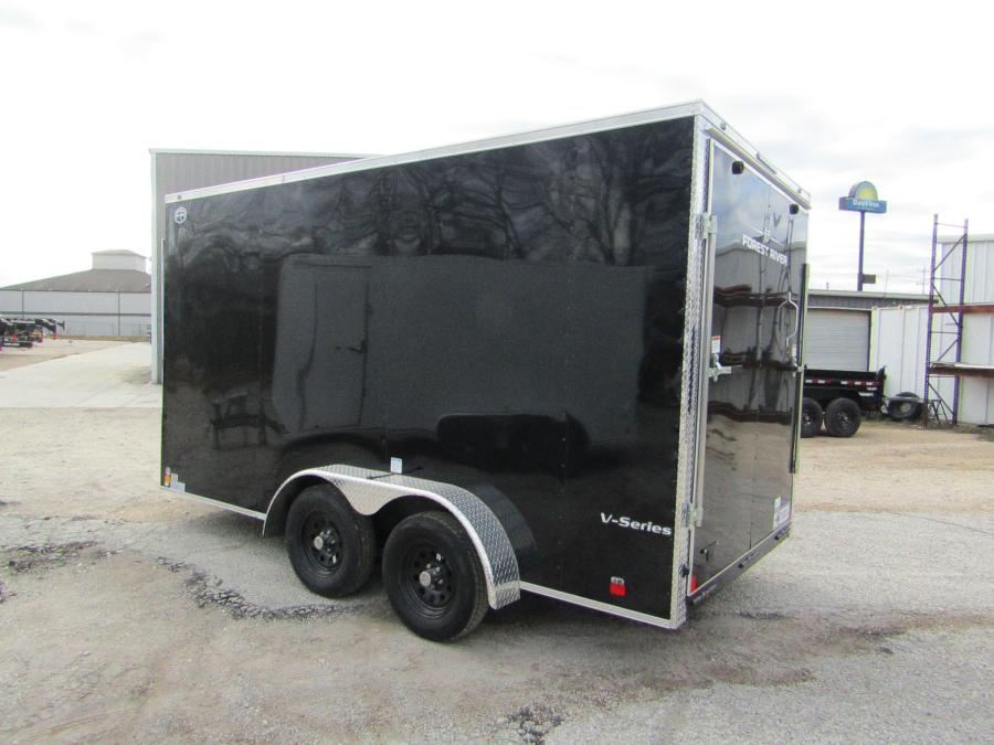 VHW7 7X14 ENCLOSED RAMP DOOR BLACK Image 2