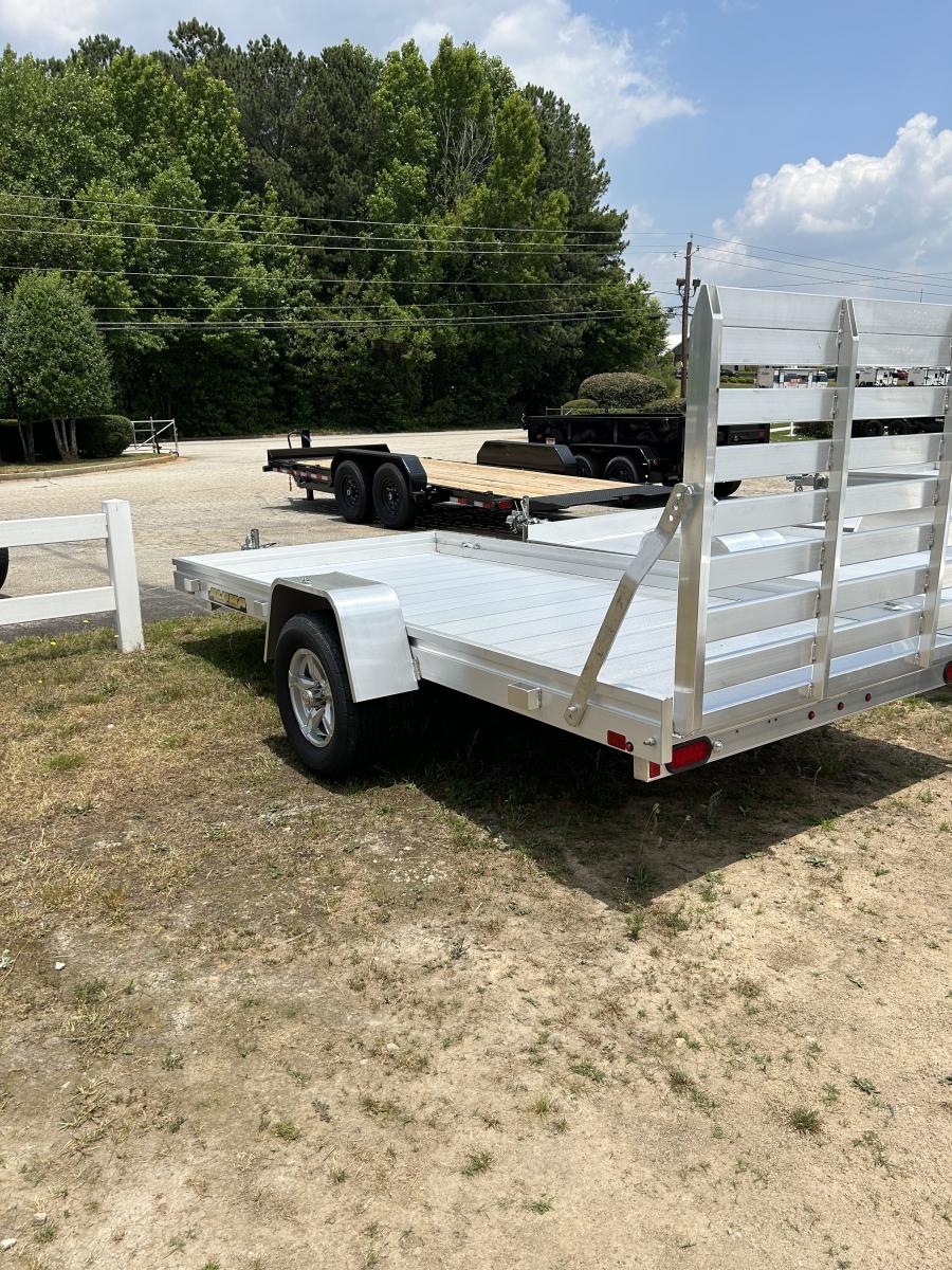 Aluma 6812 Aluma 68" x 12 SA Utility Trailer, Aluminum Image 1