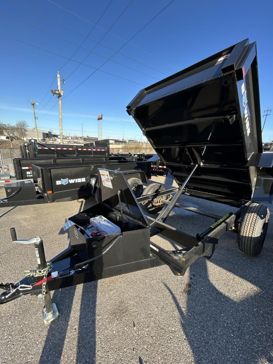 DTR5 DUMP TRAILER R LOW PROFILE 60"Wx8L 5K GVWR Image 1