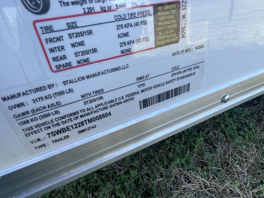 STAS STALL 6X12 TA WHITE RD STD 7H Image 3