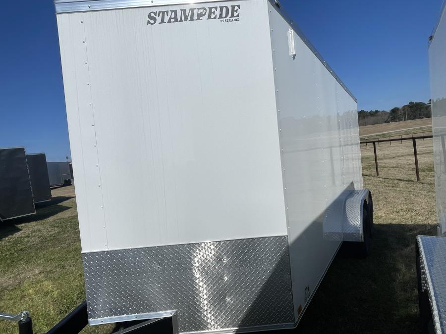 STAS STALL 7X16 TA WHITE RD STD 7 Image 1