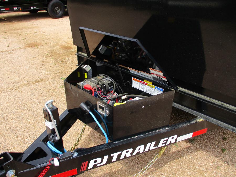 PJ TRAILERS D7J1 PJ 83X14 DUMP EB2 SM 7KJ TK SI 2WG RSJ BLK 4 FT SIDES Image 3