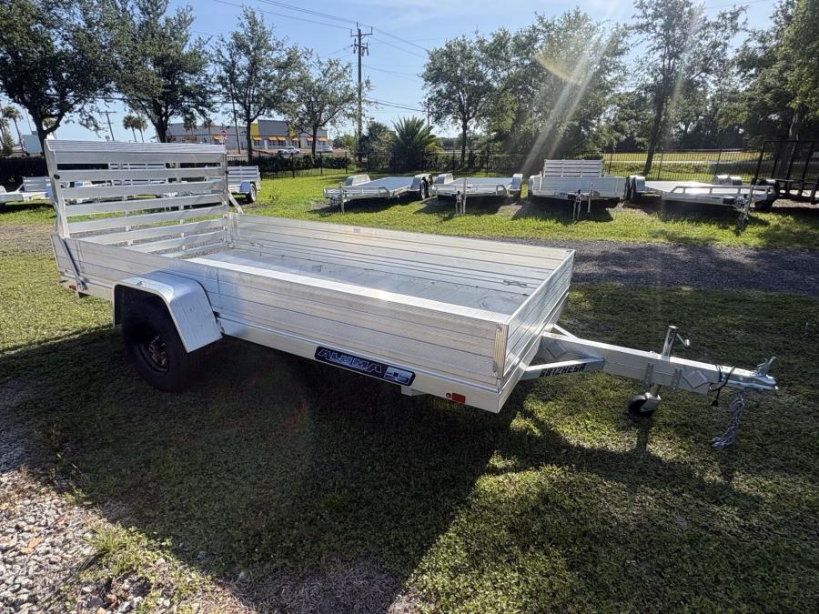 Aluma 6812 Aluma 68" x 12 SA Utility Trailer, Aluminum Bi-Fold Gate Image 0
