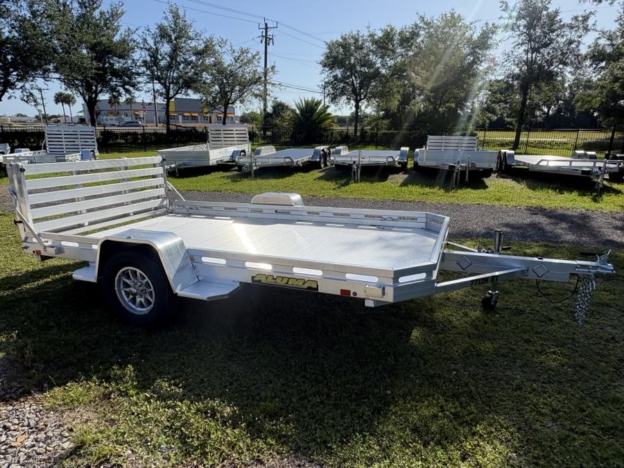 Aluma 7712 Aluma 78" x 142" SA Utility Trailer, Bi-Fold Tailgate Image 0