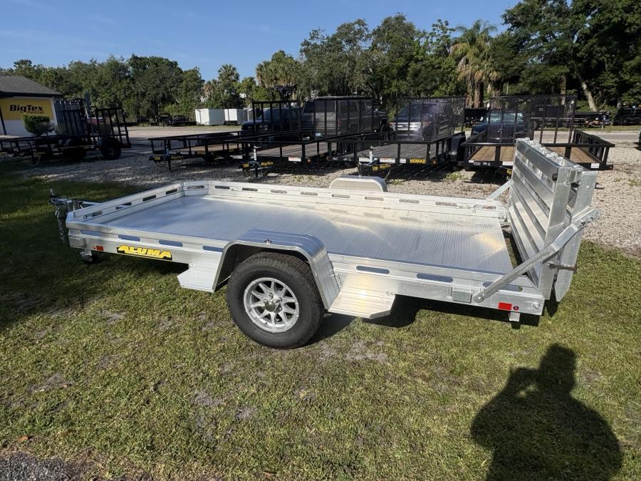 Aluma 7712 Aluma 78" x 142" SA Utility Trailer, Bi-Fold Tailgate Image 2
