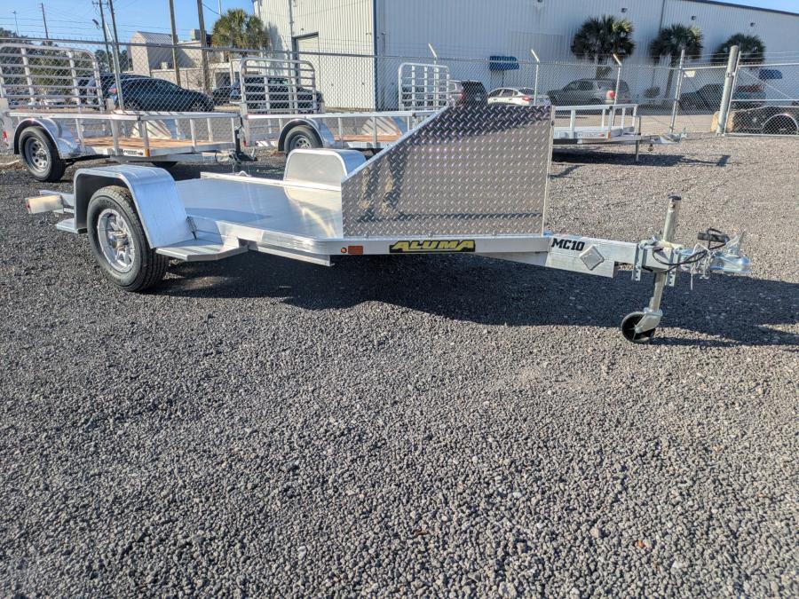 Aluma MC10 Aluma 10 Motorcycle SA RAMP Trailer, Bed Size - 51" x 125" Image 2