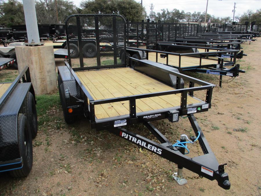 PJ TRAILERS UC210 5X10TA, EB1, SM STL FEN RSR 4RGS, BLACK Image 0