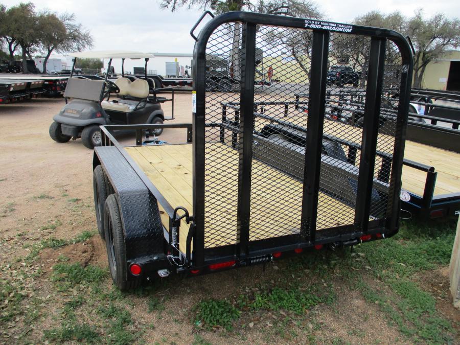 PJ TRAILERS UC210 5X10TA, EB1, SM STL FEN RSR 4RGS, BLACK Image 1