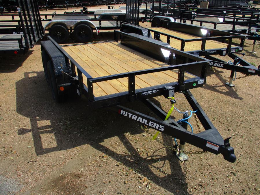 PJ TRAILERS UC210 5X10TA, EB1, SM STL FEN RSR NO RAMP BLK Image 0