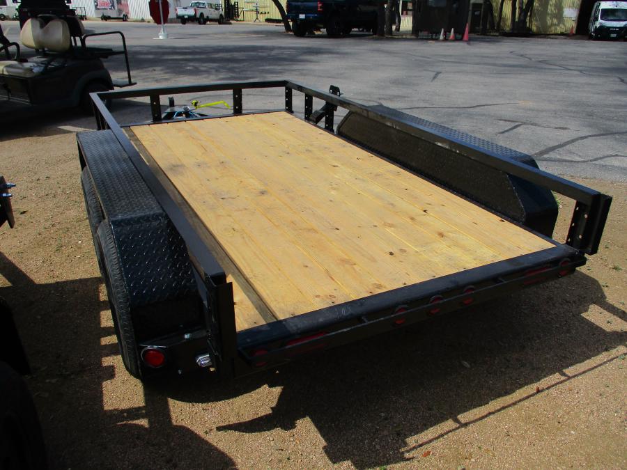 PJ TRAILERS UC210 5X10TA, EB1, SM STL FEN RSR NO RAMP BLK Image 1
