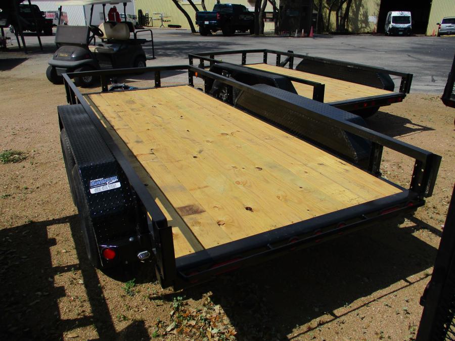 PJ TRAILERS UC212 5X12TA, EB1, SM STL FEN RSR NO RAMP BLK Image 1