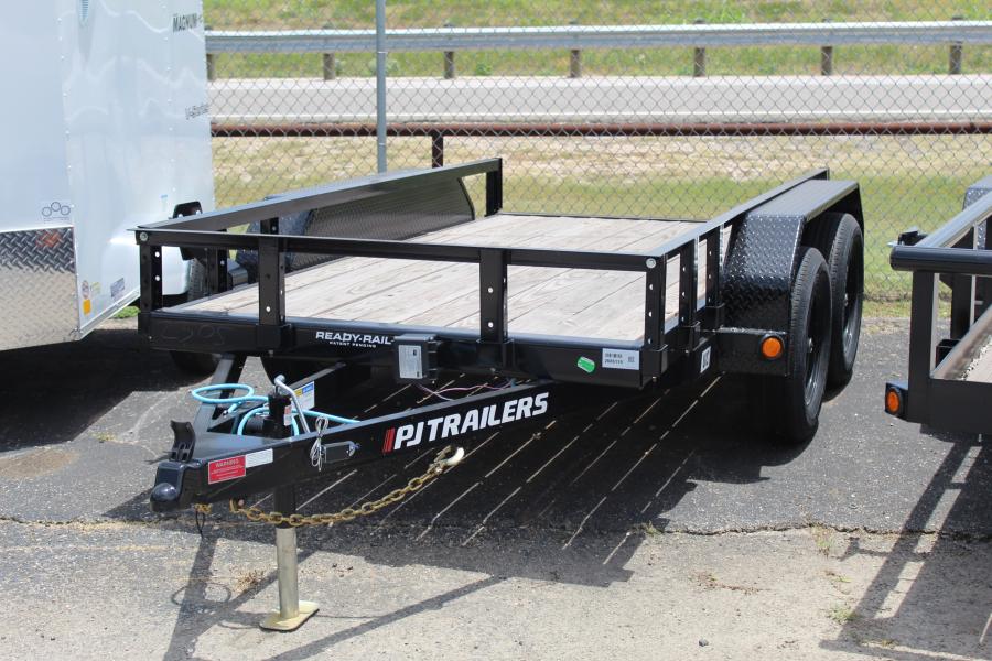 PJ TRAILERS UC21 PJ 5X10TA, EB1, SM STL FEN RSR NO RAMP BLK Image 0