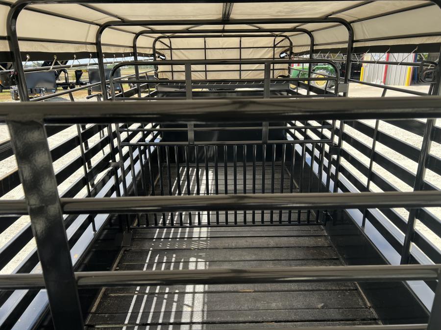 WW STEEL GN LIVESTOCK  24' X 6'8" X 6'6" ROUSTABOUT Image 5