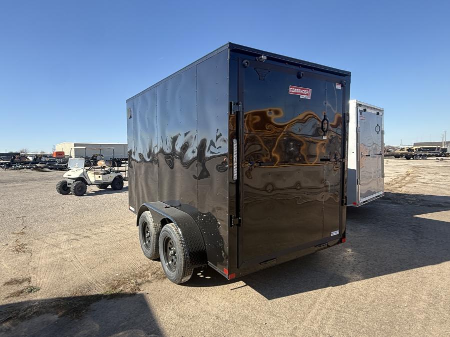 6X12 CARRY-ON  ENCLOSED Tandem 3.5k Axles Rear Ramp Door with BLACKOUT Pkg Image 3