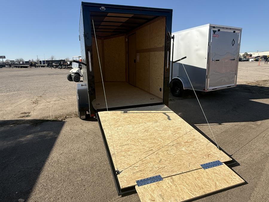 6X12 CARRY-ON  ENCLOSED Tandem 3.5k Axles Rear Ramp Door with BLACKOUT Pkg Image 4