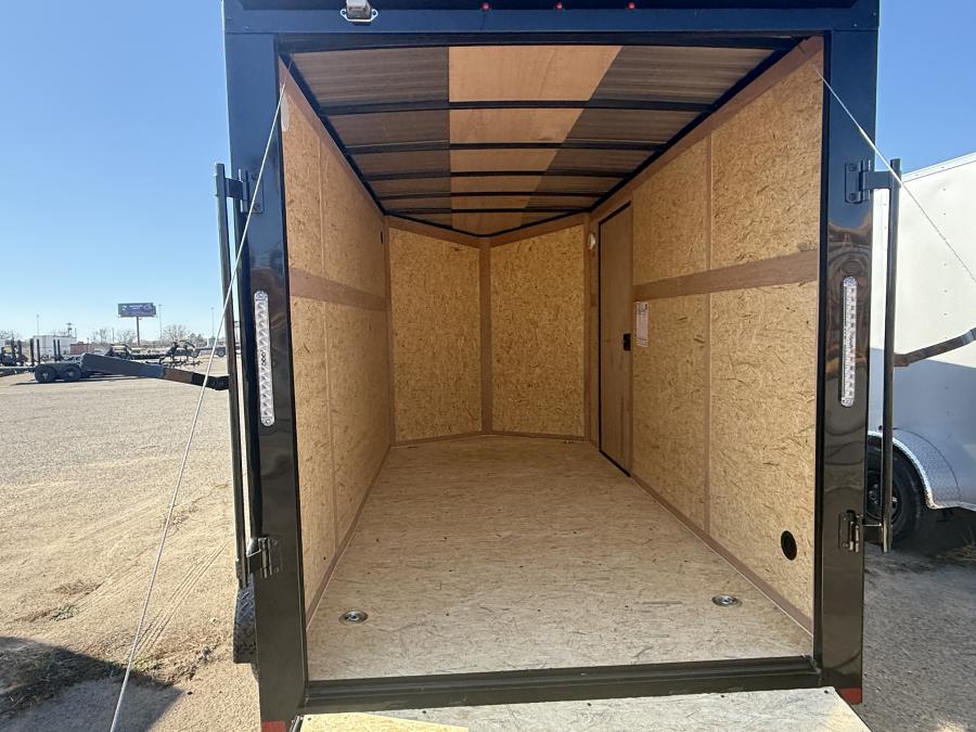 6X12 CARRY-ON  ENCLOSED Tandem 3.5k Axles Rear Ramp Door with BLACKOUT Pkg Image 5