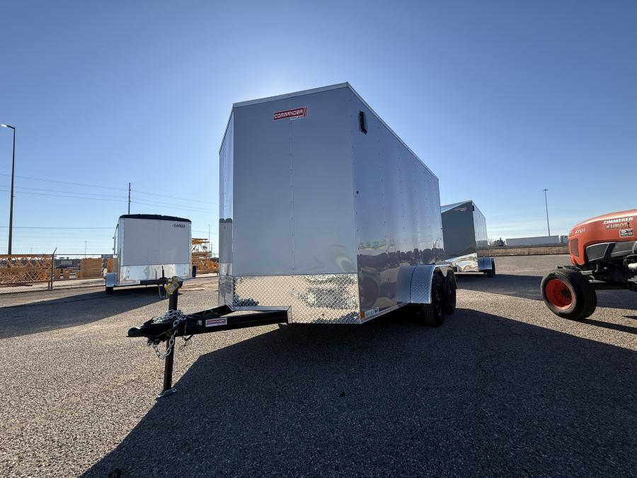 7X12 CARRY-ON ENCLOSED TRAILER 3.5k AXLES and RAMP DOOR Image 0