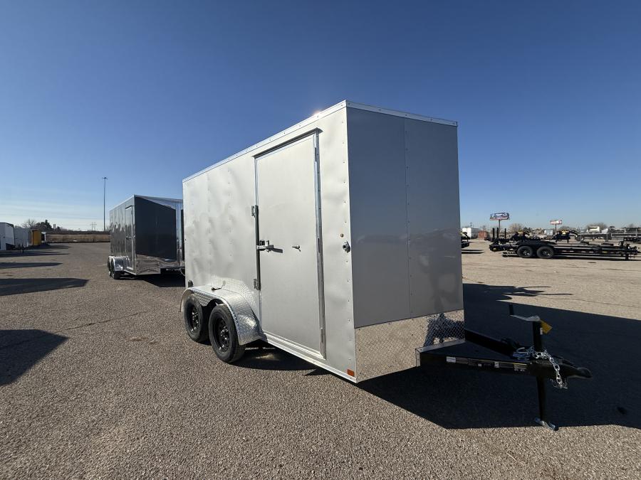 7X12 CARRY-ON ENCLOSED TRAILER 3.5k AXLES and RAMP DOOR Image 1