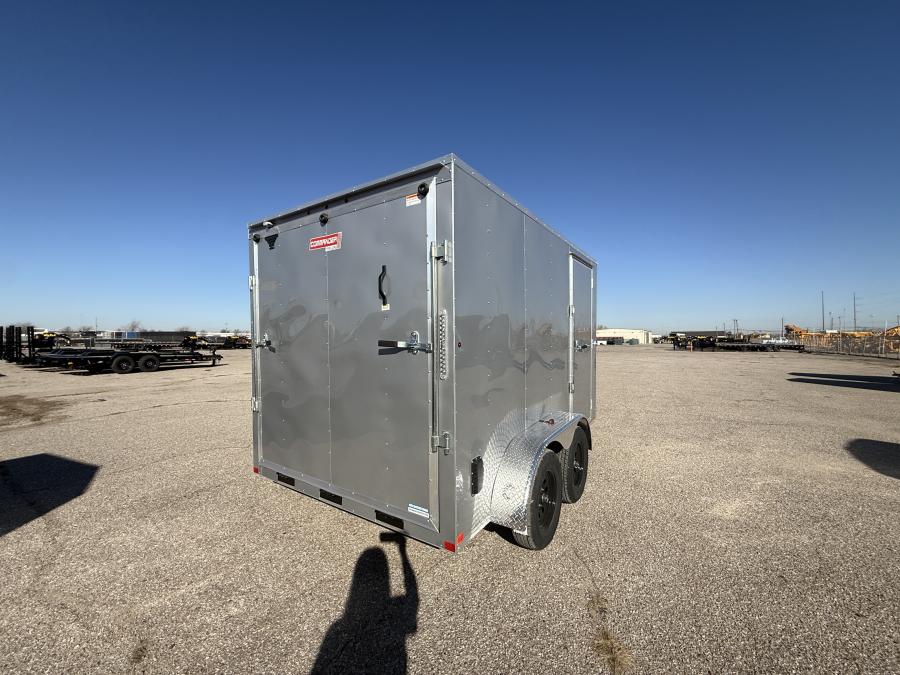 7X12 CARRY-ON ENCLOSED TRAILER 3.5k AXLES and RAMP DOOR Image 2