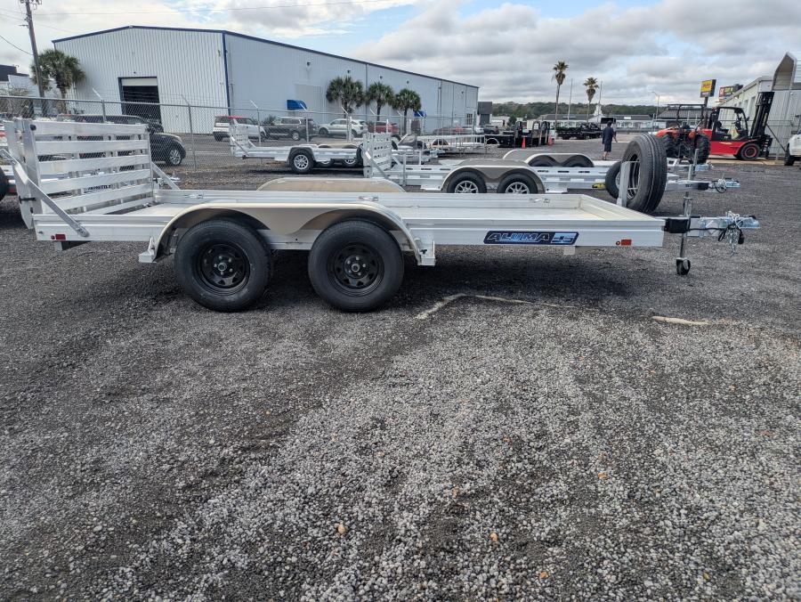 Aluma 7814 ALUMA 78" X 170" SA UTILITY Trailer ESERIES WOOD Image 1