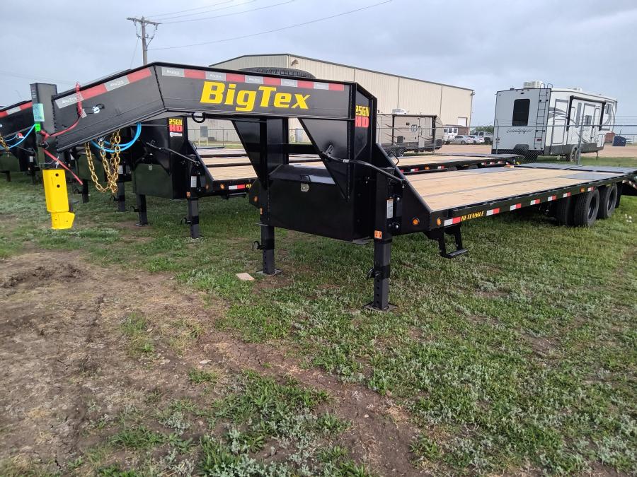 Big Tex 22GN, Gooseneck, 102" x 25', 23.9K, Dovetail, Mega Ramps Image 2