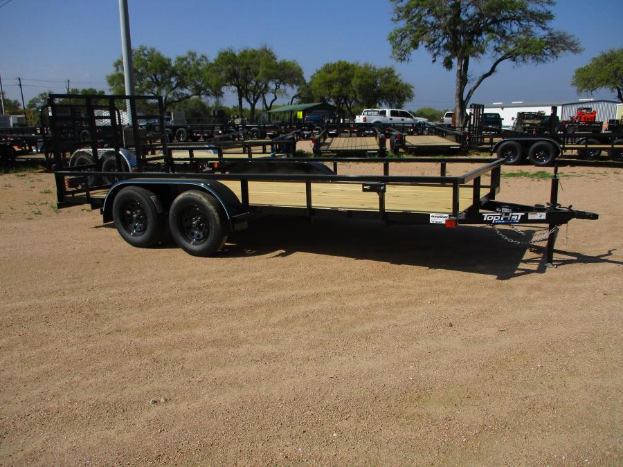 TOP HAT 16X77 SQUARE TUBE TOP RAIL UTILITY, WITH RAMP GATE Image 0