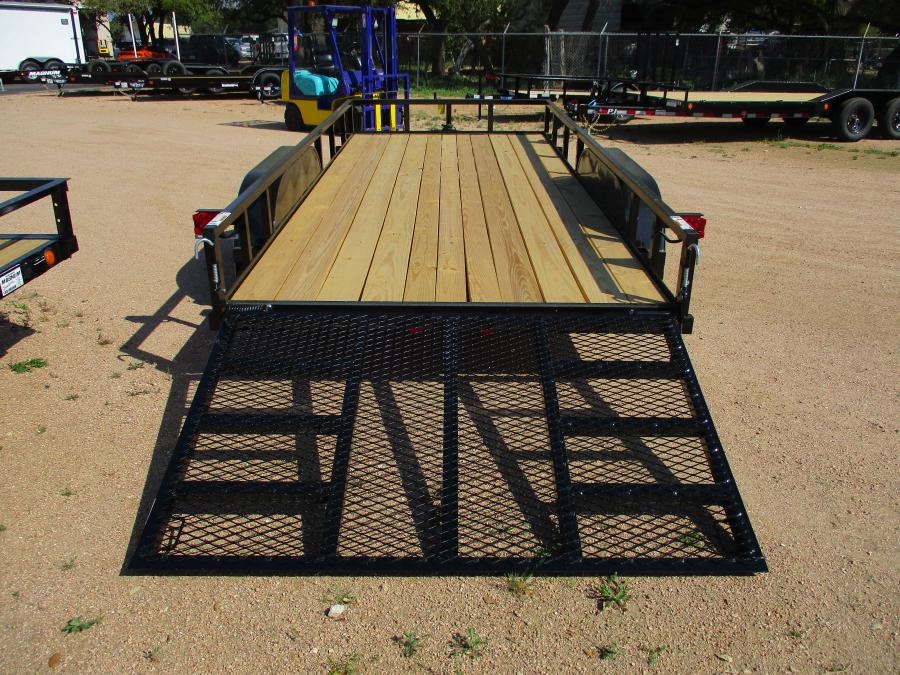 TOP HAT 16X77 SQUARE TUBE TOP RAIL UTILITY, WITH RAMP GATE Image 2