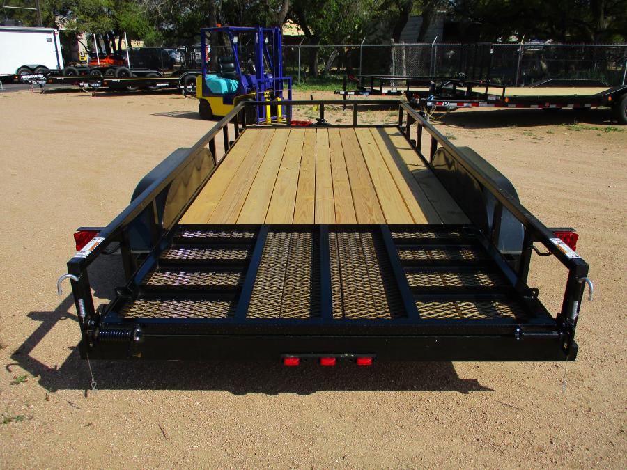 TOP HAT 16X77 SQUARE TUBE TOP RAIL UTILITY, WITH RAMP GATE Image 3