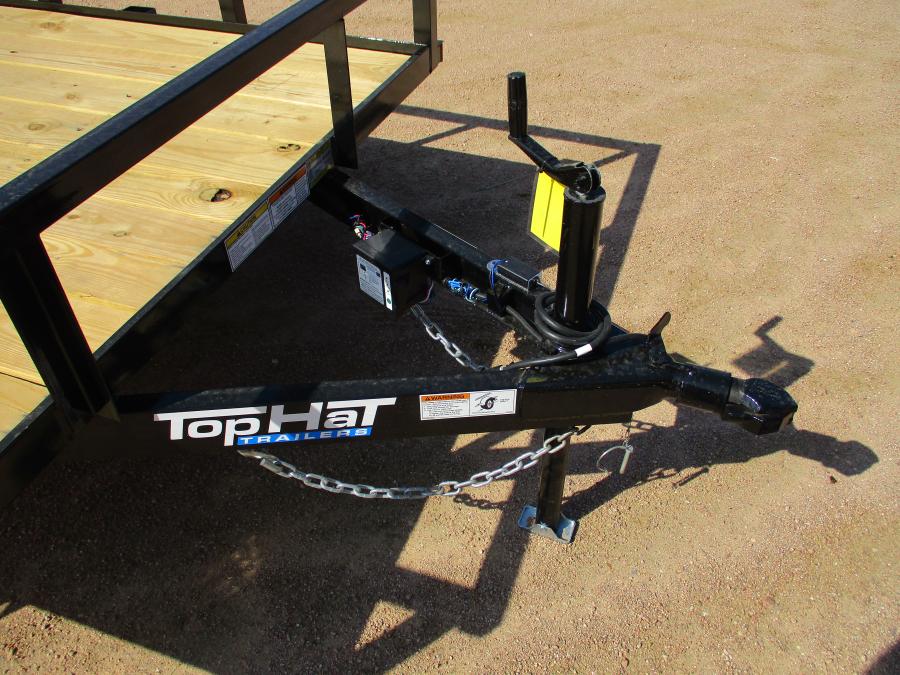 TOP HAT 16X77 SQUARE TUBE TOP RAIL UTILITY, WITH RAMP GATE Image 4