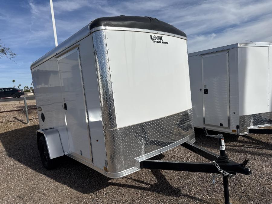 K-DX 6x12 ex dlx flat top v nose Trailer - by Look Image 0