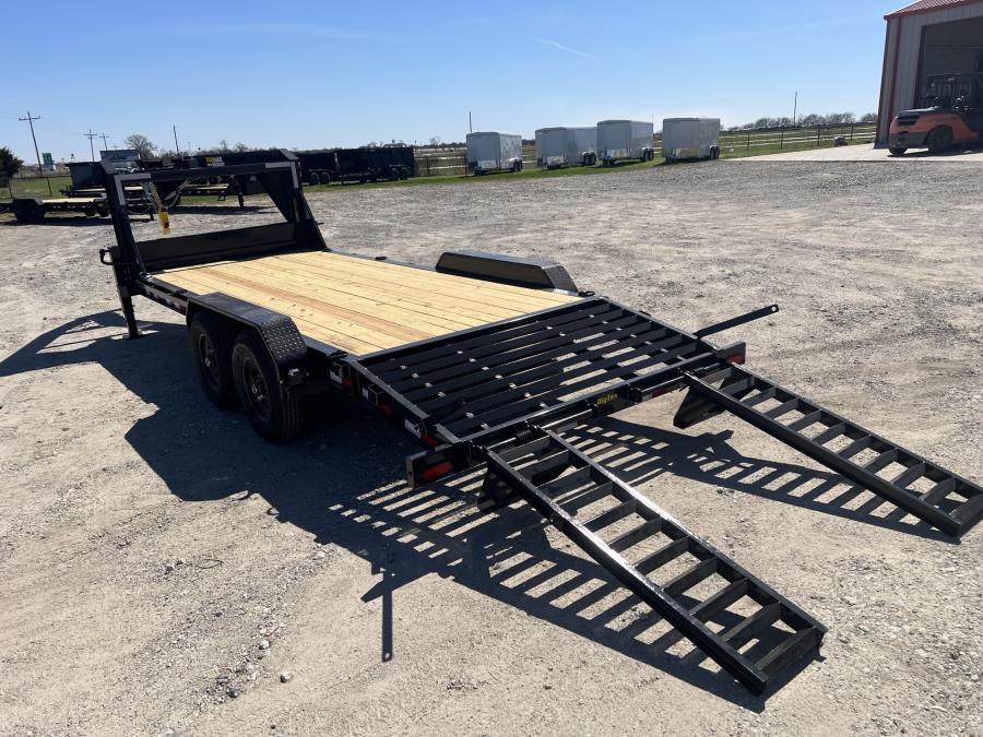 Big Tex 14EH 83" x 20 Tandem Axle Equipment Trailer - Gooseneck Image 7