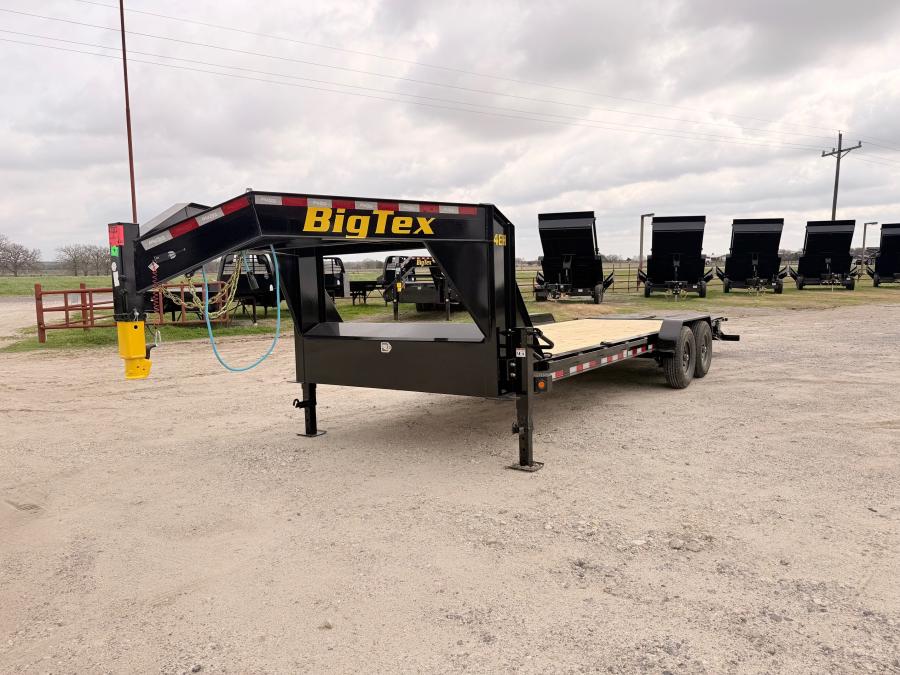 Big Tex 14EH 83" x 24 Tandem Axle Equipment Trailer - Gooseneck Image 0