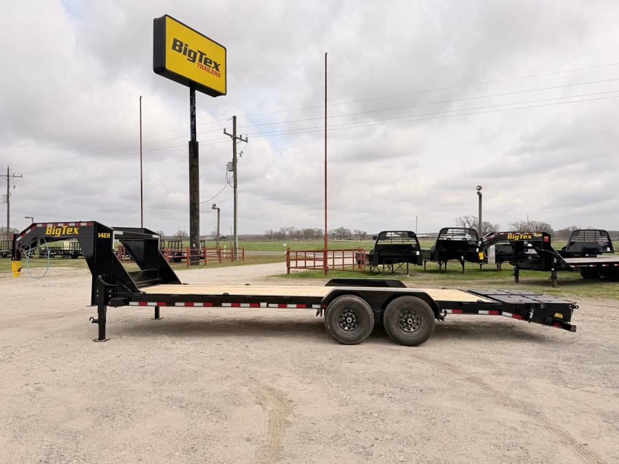 Big Tex 14EH 83" x 24 Tandem Axle Equipment Trailer - Gooseneck Image 1