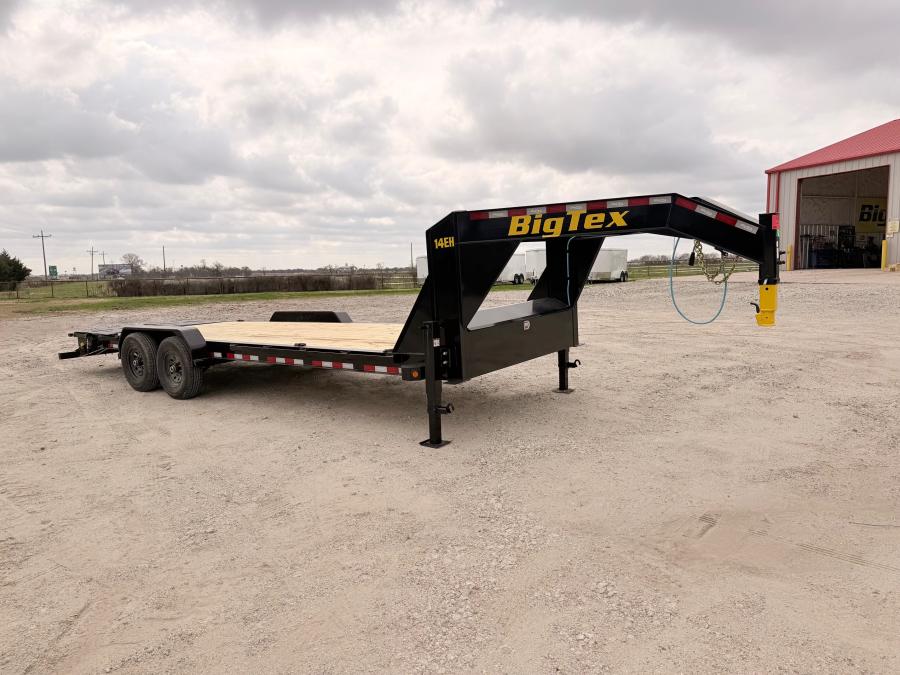 Big Tex 14EH 83" x 24 Tandem Axle Equipment Trailer - Gooseneck Image 5
