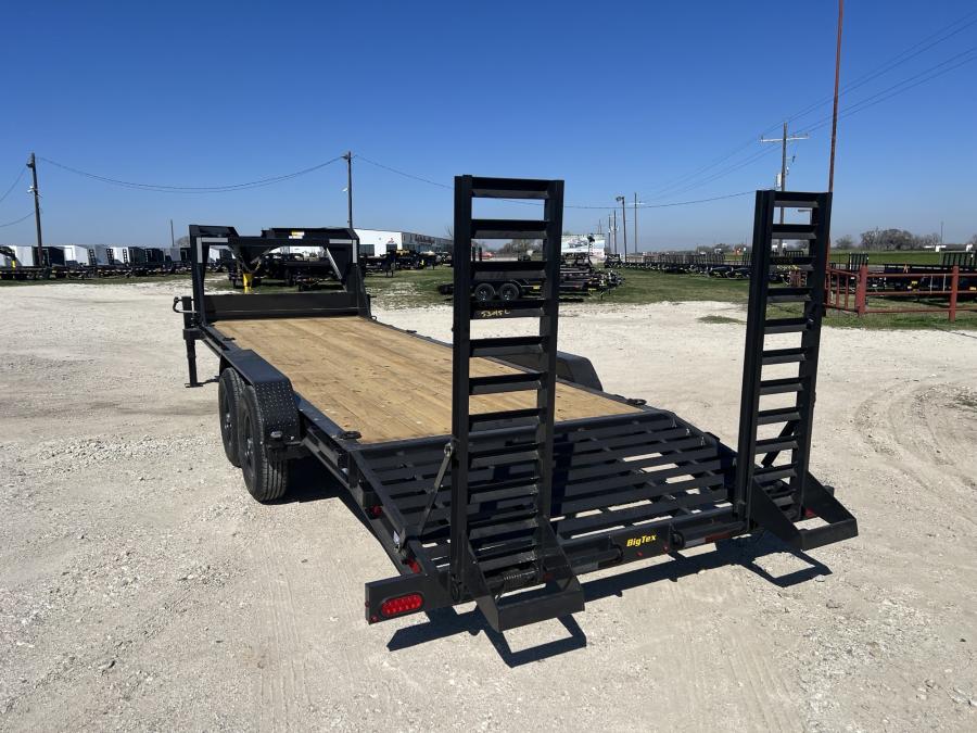 Big Tex 14EH 83″ x 24 Tandem Axle Equipment Trailer – Gooseneck Image 1
