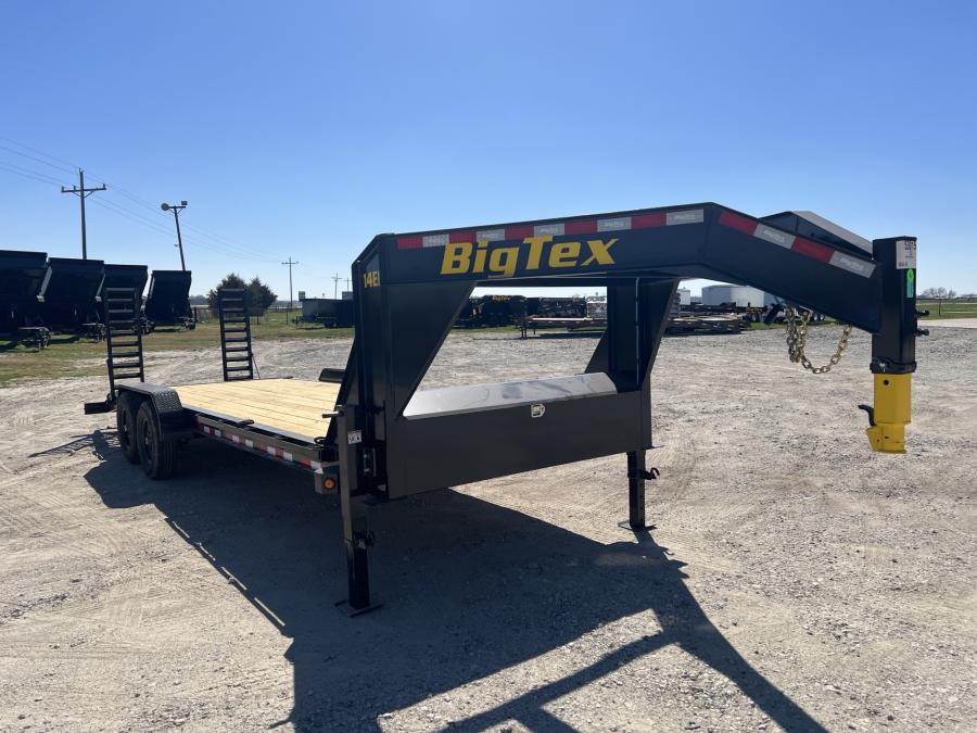 Big Tex 14EH 83″ x 24 Tandem Axle Equipment Trailer – Gooseneck Image 3