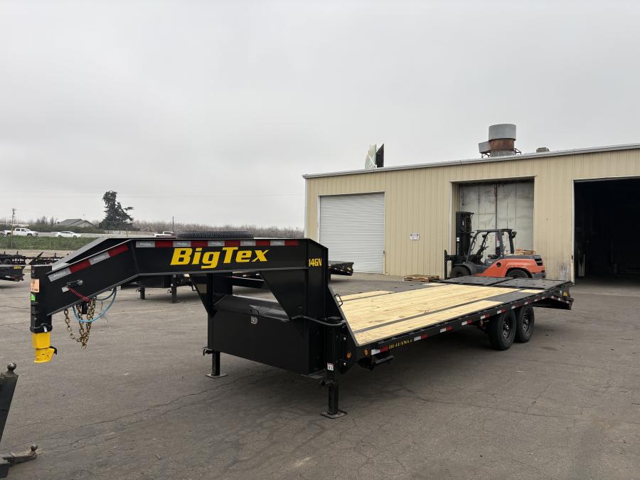 Big Tex 14GN, Gooseneck, 102" x 25', 15.9K, Dovetail, Mega Ramps Image 0