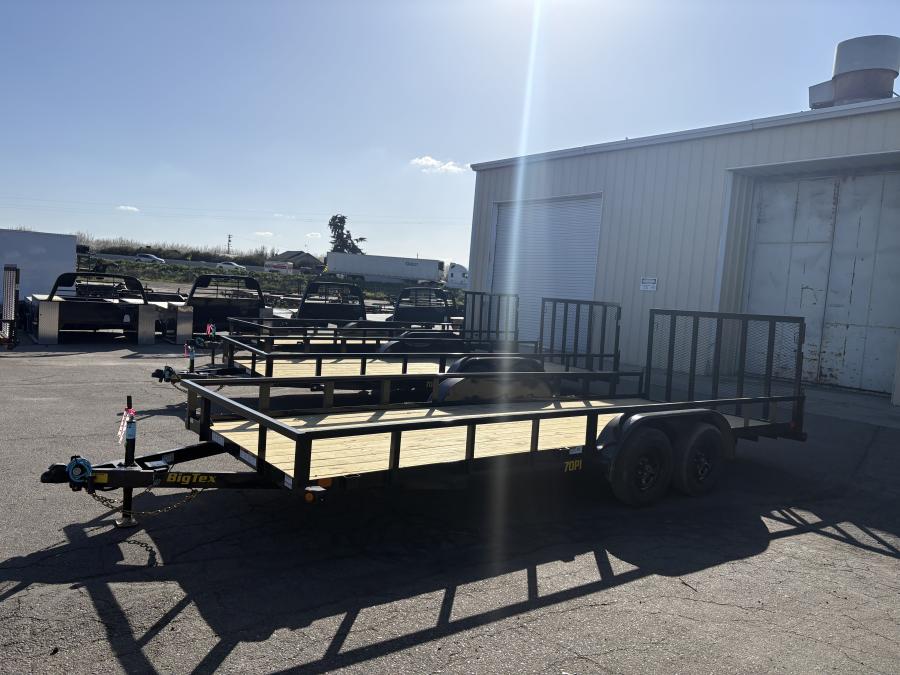 Big Tex 70PI 7K TAND SQ TU UTL 83"X20 BLK Image 0