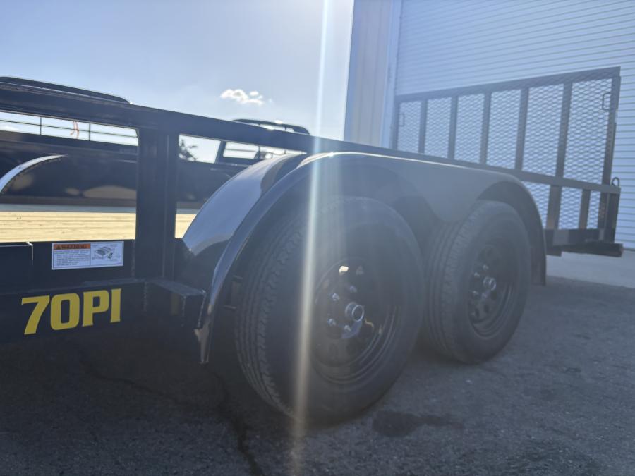 Big Tex 70PI 7K TAND SQ TU UTL 83"X20 BLK Image 2