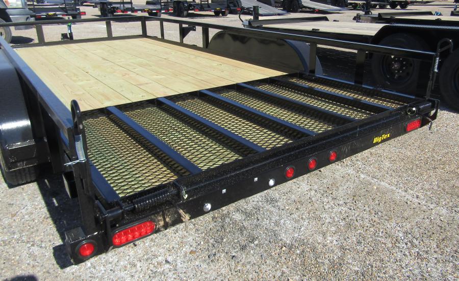 Big Tex 70PI-X 7K TAND SQ TU UTL 83"x16 BLK Image 1