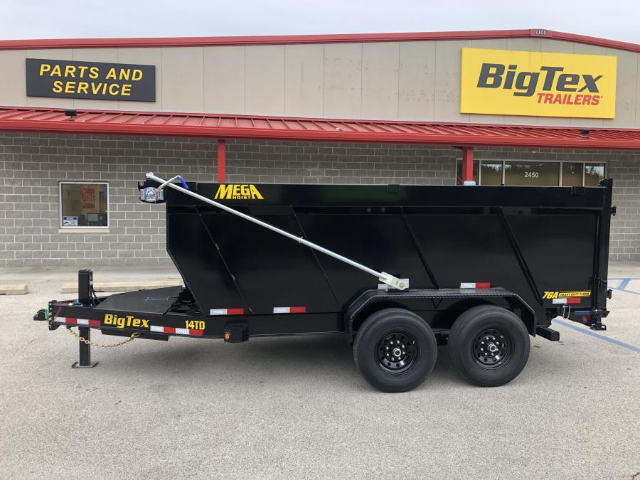 Big Tex 14TD, Telescopic Dump, 83" x 14', 15.4K, 4' Sides, X-Series Image 1