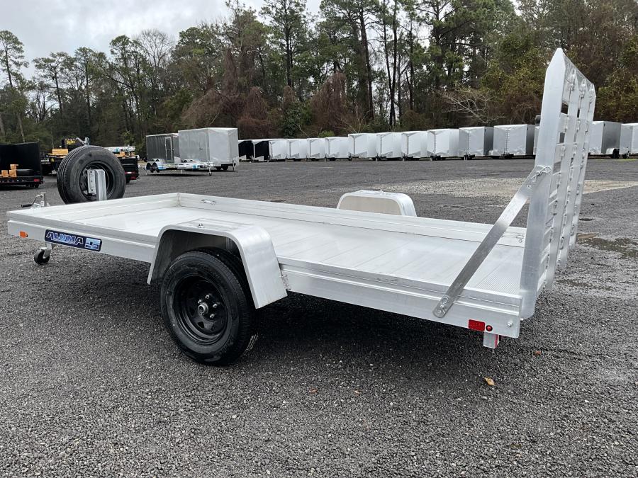 Aluma 6812 Aluma 68" x 12 SA Utility Trailer, Aluminum Bi-Fold Gate Image 2
