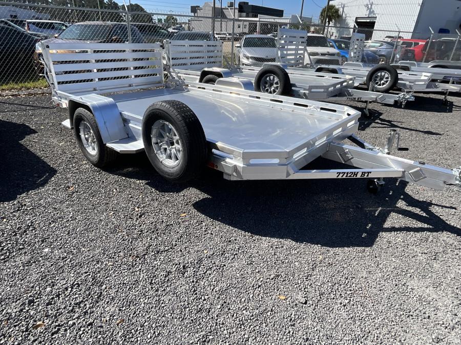 Aluma 7712 Aluma 78" x 142" SA Utility Trailer, Bi-Fold Tailgate Image 0
