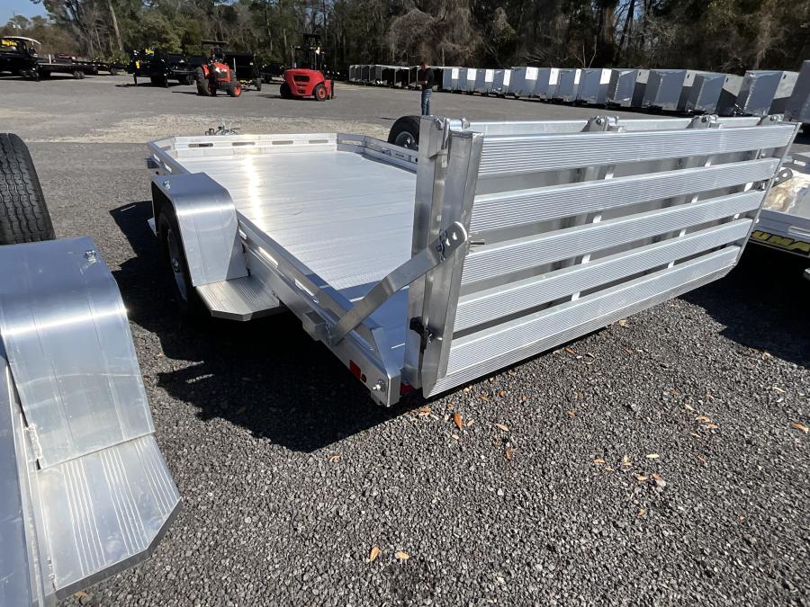 Aluma 7712 Aluma 78" x 142" SA Utility Trailer, Bi-Fold Tailgate Image 1